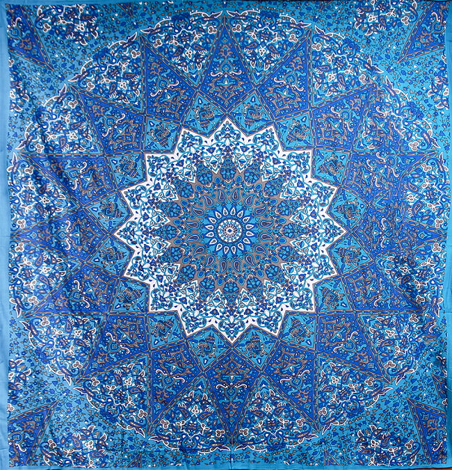 マルチクロス - 唐草曼荼羅【約220cm x 210cm】の写真
