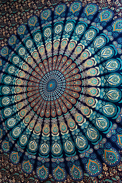 マルチクロス - ピーコックマンダラ【約228cm x 200cm】 - サブ2