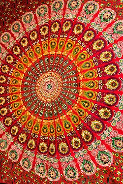 マルチクロス - ピーコックマンダラ【約228cm x 200cm】 - サブ3