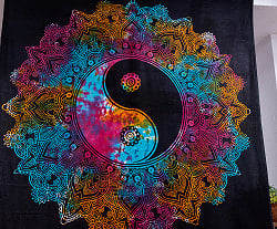 マルチクロス - 太極図 タイダイホーリーカラー〔約209cm×約213cm〕 - サブ3