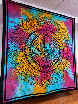 マルチクロス - ハムサ タイダイホーリーカラー〔約208cm×約218cm〕 - サブ2