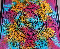 マルチクロス - ハムサ タイダイホーリーカラー〔約208cm×約218cm〕 - サブ3