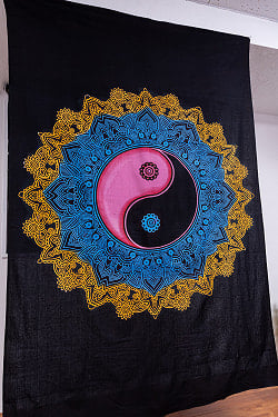 マルチクロス - 太極図〔約135cm×約205cm〕 - サブ2