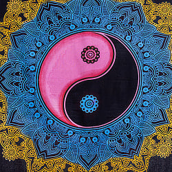 マルチクロス - 太極図〔約135cm×約205cm〕 - サブ4