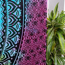 マルチクロス - マンダラ　ホーリーカラータイダイ染め〔約220cm×約202cm〕 - サブ5