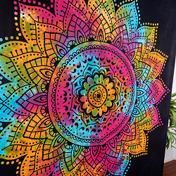 マルチクロス - マンダラ　ホーリーカラータイダイ染め〔約222cm×約205cm〕 - サブ3