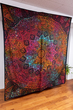 マルチクロス - ホーリーカラータイダイ マンダラ〔201cm×220〕大きな布 - サブ2