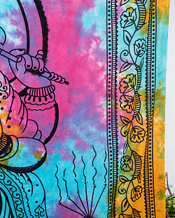 マルチクロス - ホーリーカラータイダイ　ガネーシャ〔201cm×220〕大きな布 - サブ5