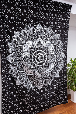 〔各色あり〕マルチクロス　ラメ入りマンダラ〔134cm×200〕大きな布 - サブ2