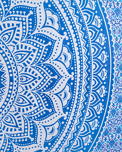 〔各色あり〕マルチクロス　グラデーションマンダラ〔130cm×212〕大きな布 - サブ5