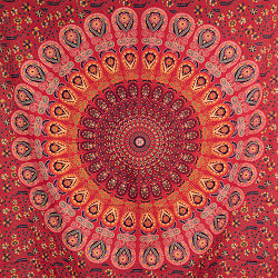 〔各色あり〕マルチクロス　更紗とマンダラ〔135cm×200〕大きな布 - サブ4