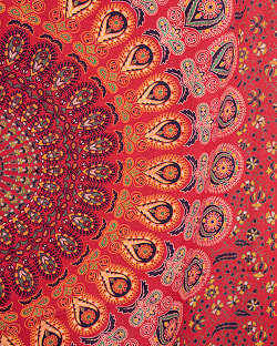 〔各色あり〕マルチクロス　更紗とマンダラ〔135cm×200〕大きな布 - サブ5