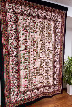 〔各色あり〕マルチクロス　ゾウ祭り〔136cm×198〕大きな布 - サブ2