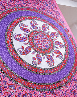〔各色あり〕マルチクロス　更紗とマンダラペイズリー〔136cm×194〕大きな布 - サブ3