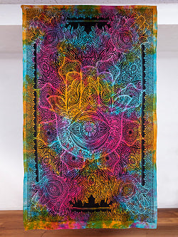 マルチクロス - ハムサ　ホーリーカラータイダイ〔122cm×212〕大きな布の商品写真
