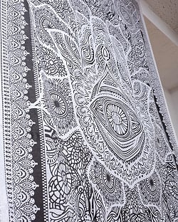 マルチクロス - モノトーン　ハムサ〔130cm×215〕大きな布 - サブ3