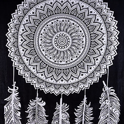 マルチクロス - モノトーン　ドリームキャッチャー〔137cm×200〕大きな布 - サブ4