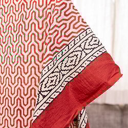 〔各色あり〕ナチュラルカラーのブロックプリントマルチクロス〔約180cm×約110cm〕 - サブ4