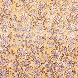 ジャイプル 職人手作り インド伝統の木版染め更紗マルチクロス〔約224cm×約150cm〕美しい色彩 ボタニカル テーブルクロス ベッドカバー ソファーカバー パーテーションなどへ(ID-BDCB-1553)