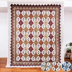 マルチクロス - ダイヤ柄〔約207cm×約258cm〕