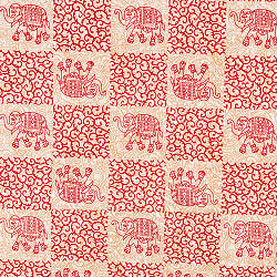 マルチクロス - 唐草エレファント〔約200cm×約140cm〕 - サブ3