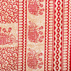 マルチクロス - 唐草エレファント〔約200cm×約140cm〕 - サブ5