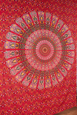 〔各色あり〕マルチクロス　マンダラ〔209cm×135cm〕大きな布 - サブ2