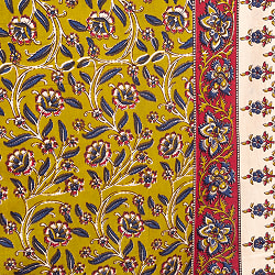 〔各色あり〕マルチクロス　カラムカリ更紗デザイン〔213cm×140cm〕大きな布 - サブ4