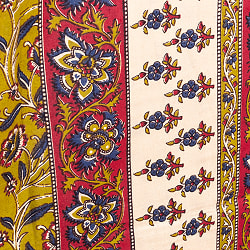 〔各色あり〕マルチクロス　カラムカリ更紗デザイン〔213cm×140cm〕大きな布 - サブ5