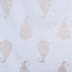 〔各色あり〕マルチクロス 淡く優しいパステルカラー ゴールドラメ 葉模様〔214cm×144cm〕大きな布 - サブ3