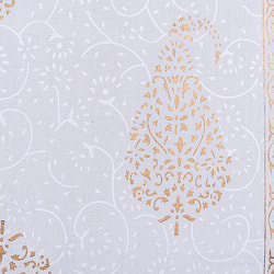 〔各色あり〕マルチクロス 淡く優しいパステルカラー ゴールドラメ 葉模様〔214cm×144cm〕大きな布 - サブ4