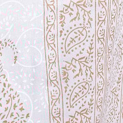 〔各色あり〕マルチクロス　淡く優しいパステルカラー　ゴールドラメ　葉模様〔214cm×144cm〕大きな布 - サブ5