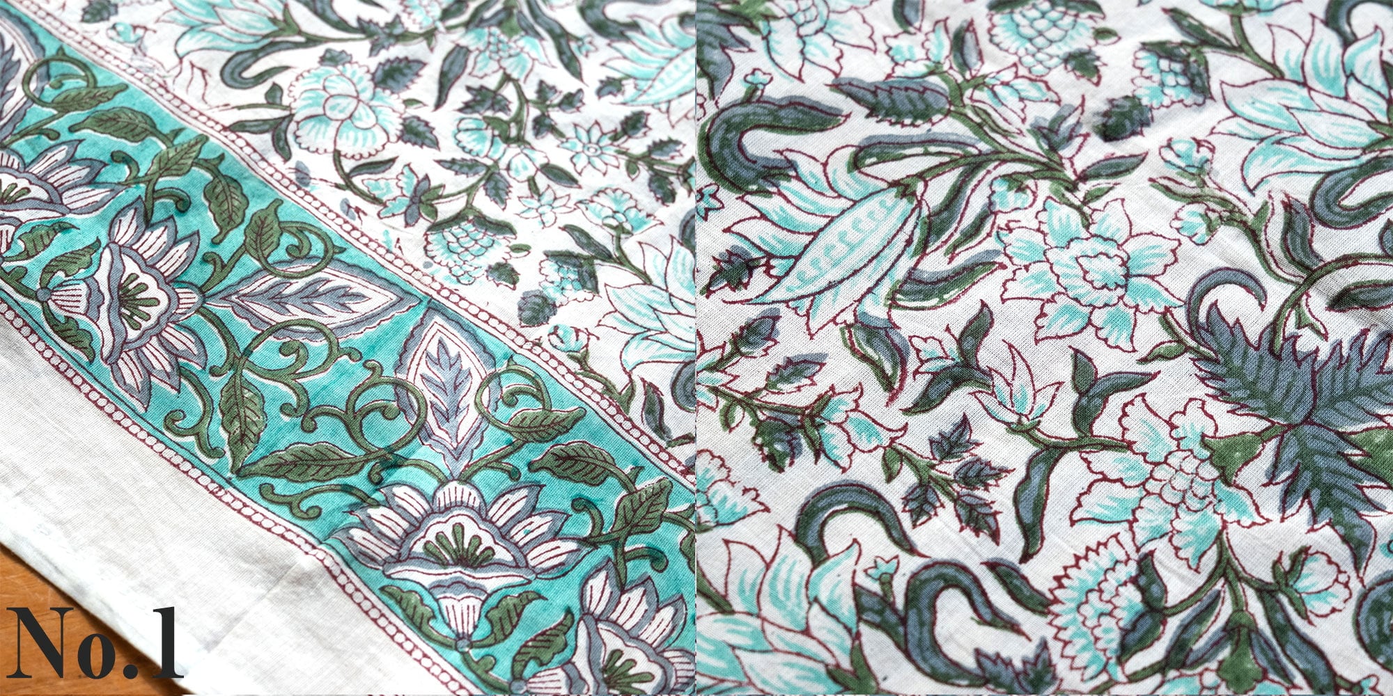 〔各色あり〕使い方は自由！ウッドブロックプリントのマルチクロス〔約180cm×約110cm〕1枚目の下部説明写真です