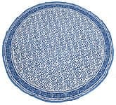 ウッドブロック・ベジタブルインクプリント - インド綿テーブルカバーの商品写真