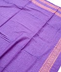 【ウッドブロック】カディコットン風マルチクロス - 伝統模様柄（紫）【240cm×150cm】の商品写真