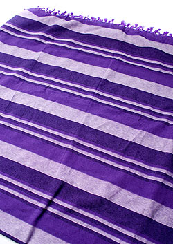 【自由に選べる3個セット】〔235cm×150cm〕カディコットン風マルチクロス - ストライプ柄 - サブ2