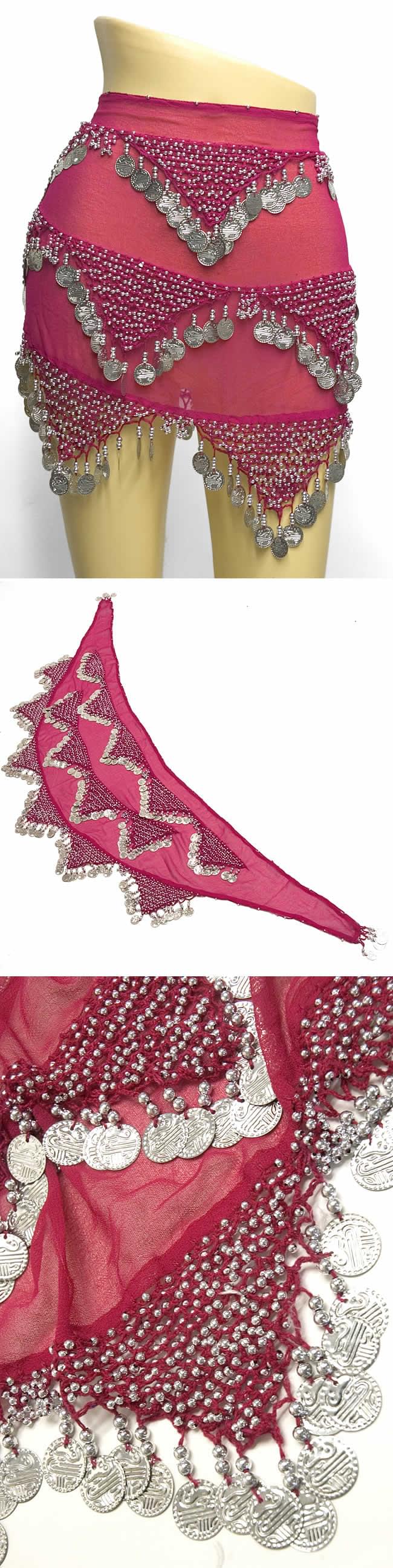 ベリーダンス ヒップスカーフ ウェーブコイン3列 の通販 - TIRAKITA.COM