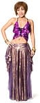 ベリーダンス衣装　スカート・ブラ 上下セット - 紫の商品写真