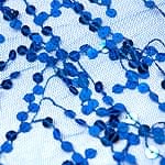 ベリーダンス　スパンコール ヒップスカート - 青の商品写真