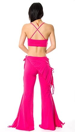 ベリーダンス ストレッチ レッスンウェア - ピンク - サブ2