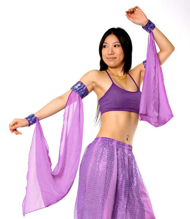 ベリーダンス コスチューム 取り外し可能なアーム付 ベリーダンス