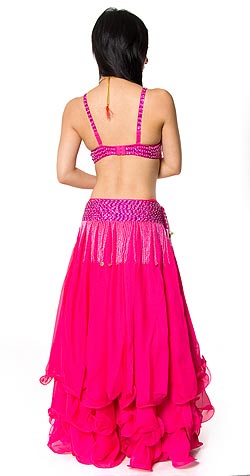 ベリーダンス衣装　フレアスカート・ブラ 上下セット -  - サブ2