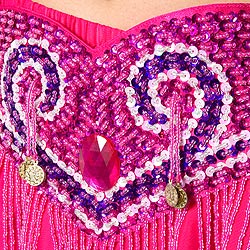 ベリーダンス衣装　フレアスカート・ブラ 上下セット -  - サブ3