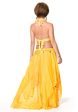 ベリーダンス　コイン付きふんわりシフォンスカート - サブ4