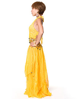 ベリーダンス　コイン付きハート柄ブラトップ - サブ2