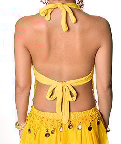 ベリーダンス　コイン付きハート柄ブラトップ - サブ4