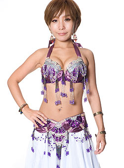 [B品質]ベリーダンス衣装　ブラ&ベルトセット - サブ4