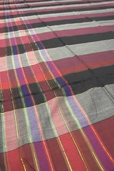 金糸入りインド綿ブロックルンギー(1.8m)の商品写真