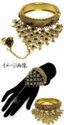 パンジャ付きメタルバングル【スラッシュデザイン】の商品写真