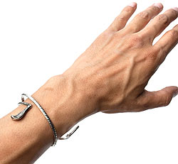 蛇のメタルバングル[頭が小さめ] - サブ5